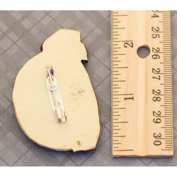 Vintage Boho Christmas Snowman Brooch G10 - Picture 2 of 2